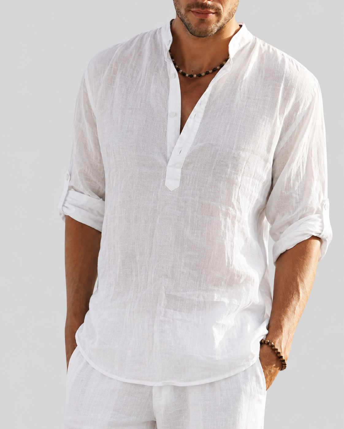 Men's Shirt | Loose Fit, Stretch | Seven Colors