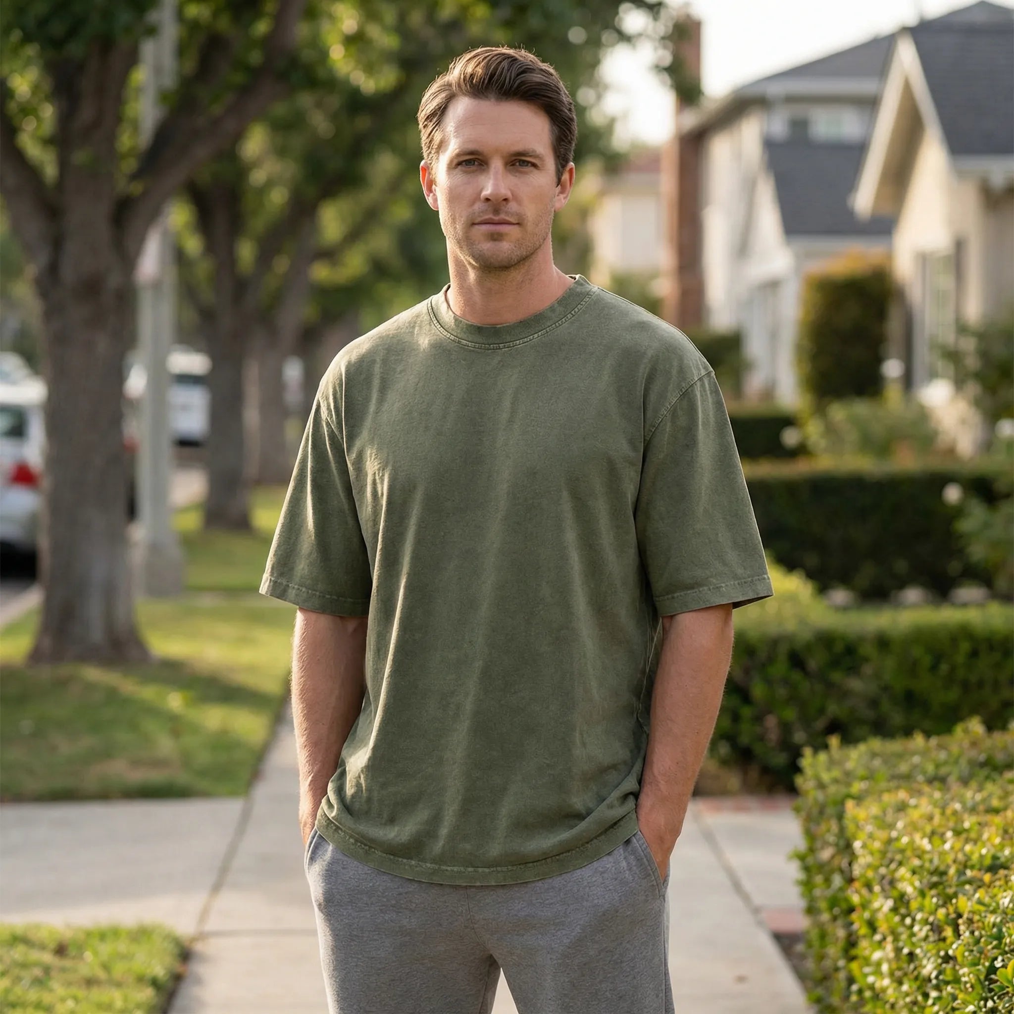 Men's Oversized T-Shirt | Vintage Washed Cotton