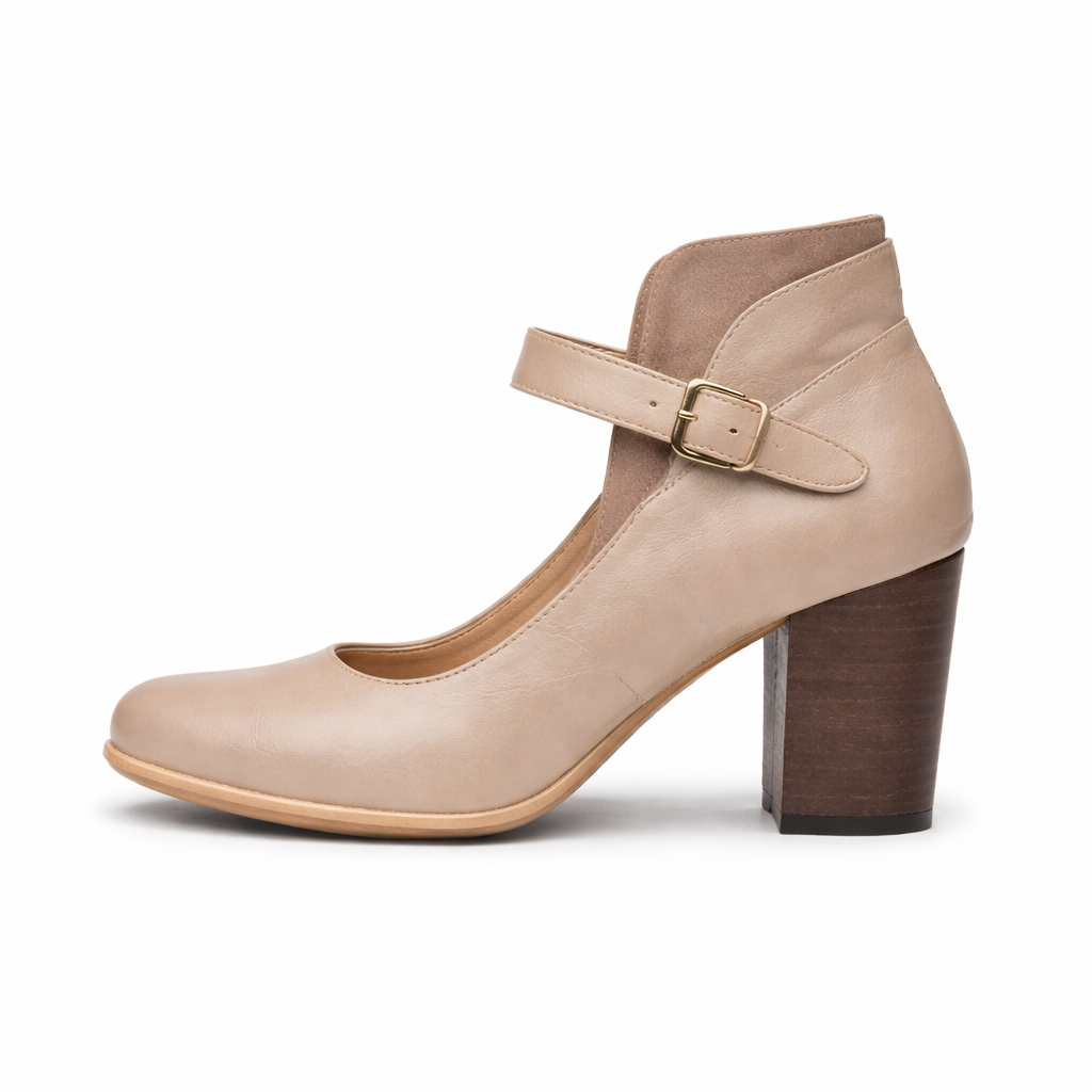 Women's Mary Jane Heels | Block Heel, Square Toe | Ankle Strap
