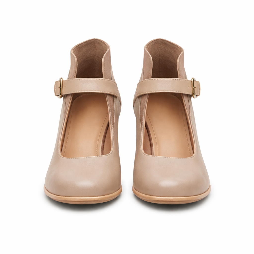 Women's Mary Jane Heels | Block Heel, Square Toe | Ankle Strap