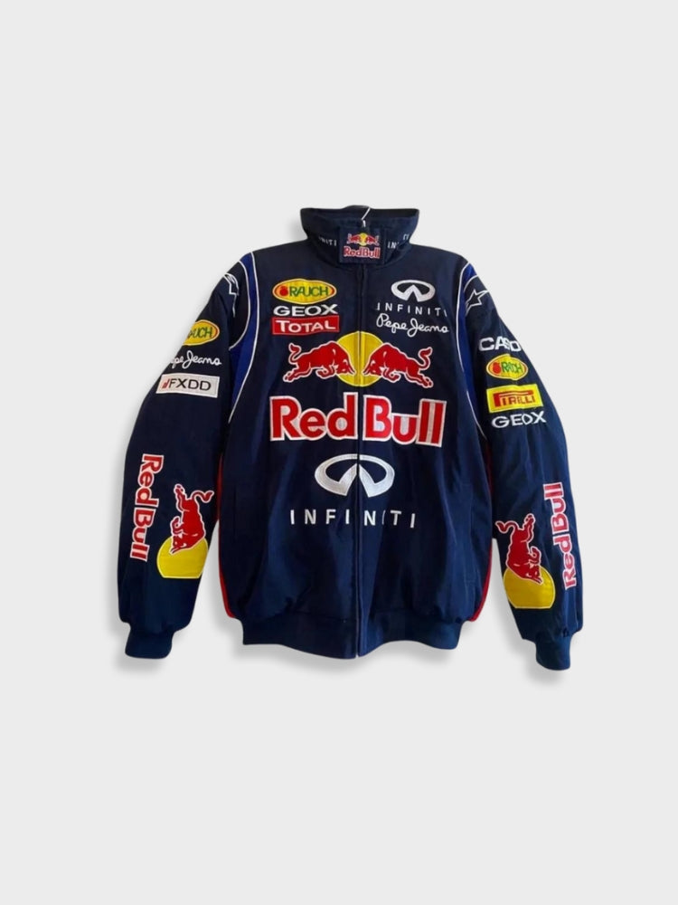 Women's Oversized Racing Jacket | Multicolor Streetwear, Retro F1 Style