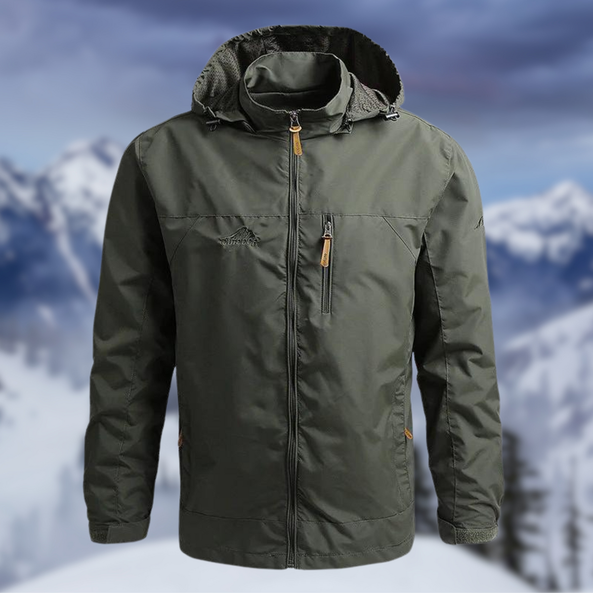Men's Rain Jacket | Waterproof Windproof Regular Fit