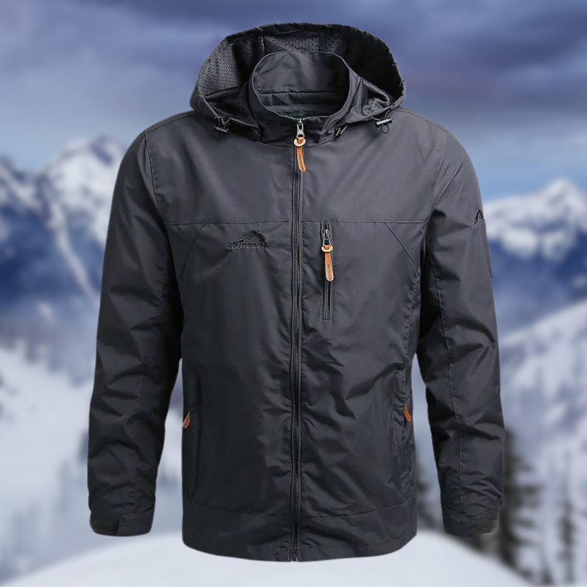 Men's Rain Jacket | Waterproof Windproof Regular Fit