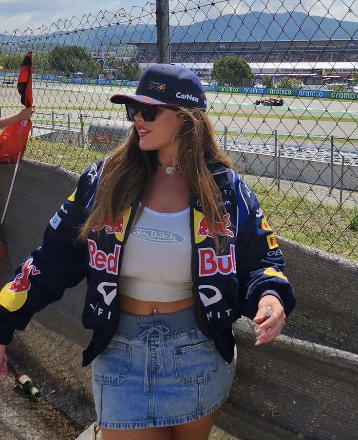 Women's Oversized Racing Jacket | Streetwear, Navy Blue