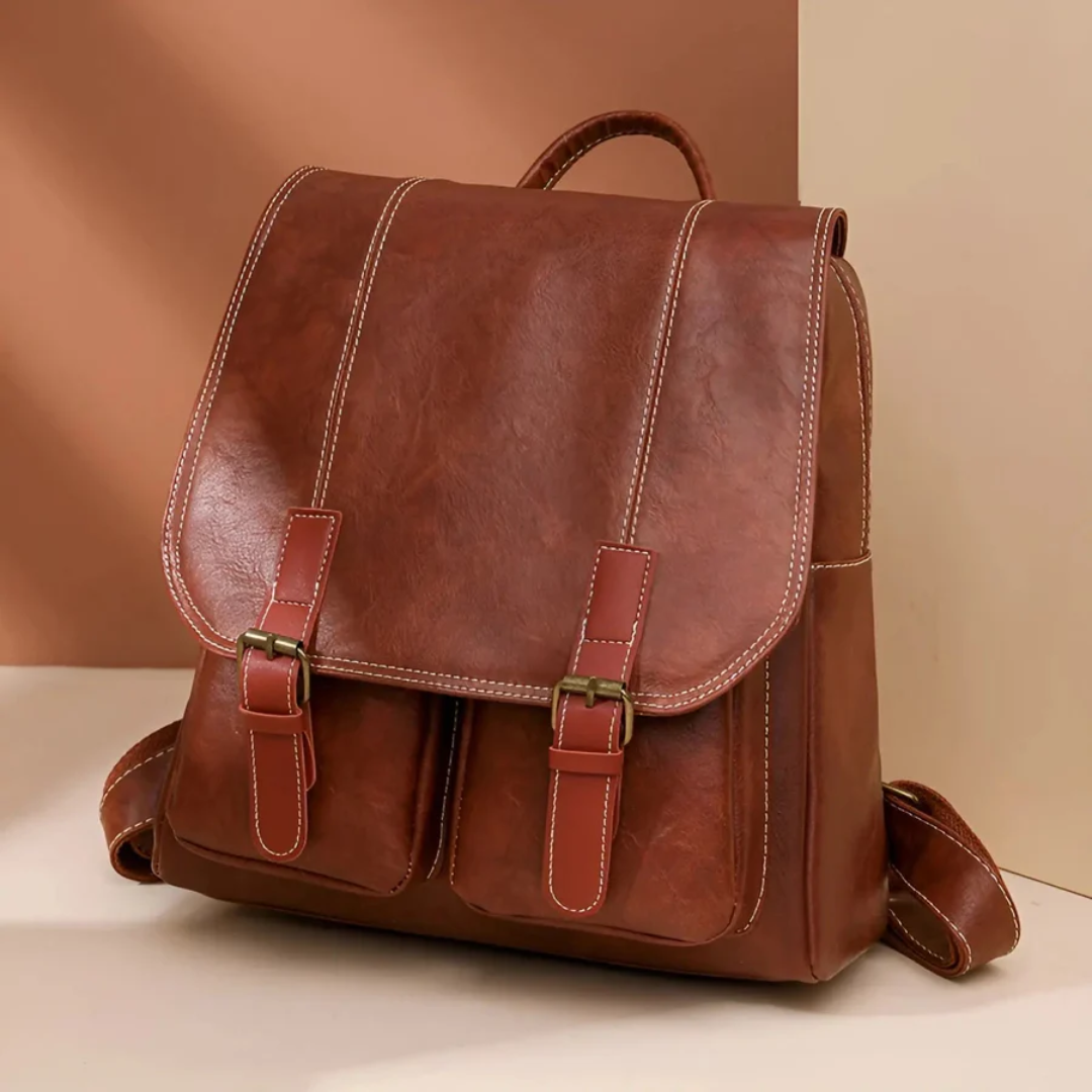 Schoolbag Vintage Rucksack | Unisex, Durable | Brown, Black, Coffee