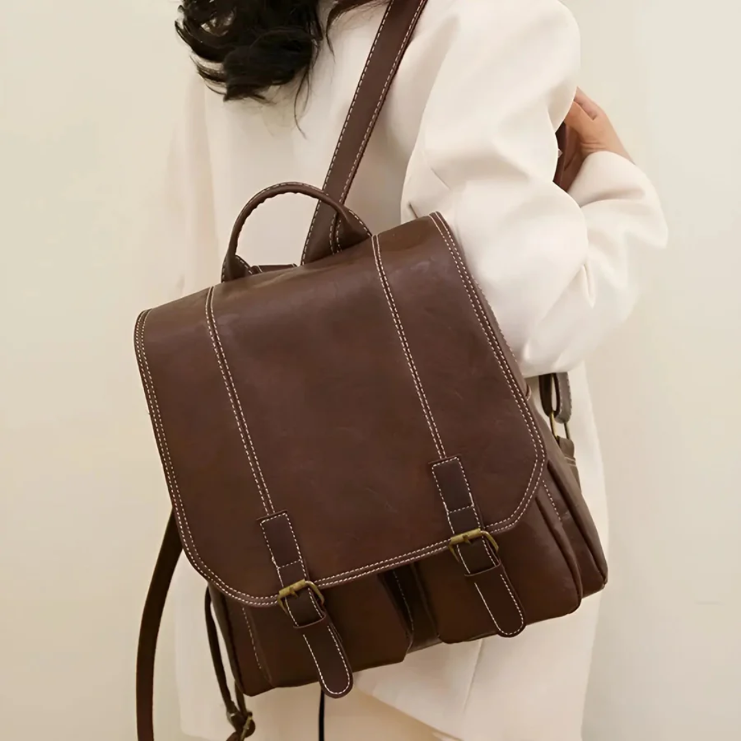 Schoolbag Vintage Rucksack | Unisex, Durable | Brown, Black, Coffee