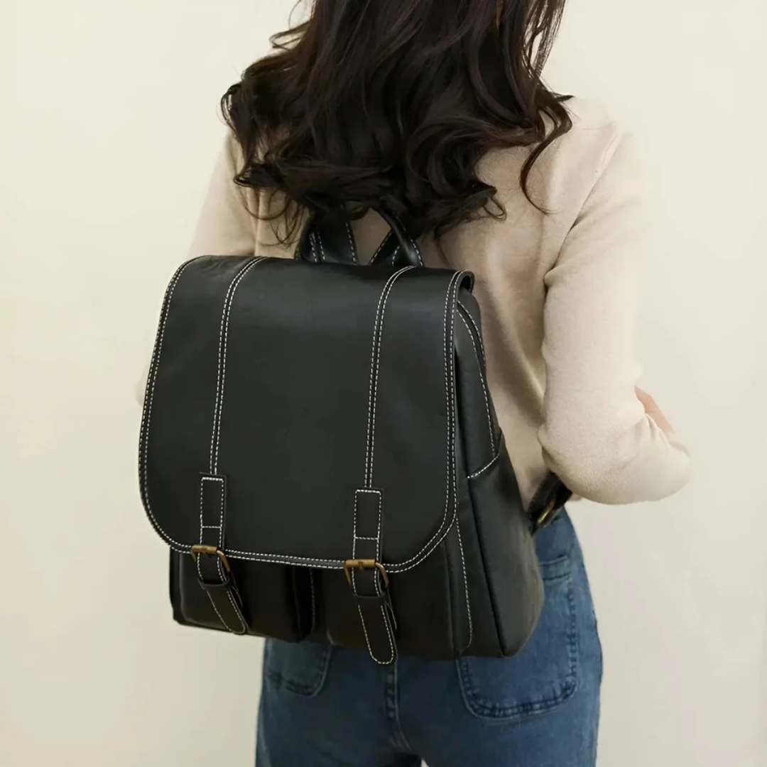 Schoolbag Vintage Rucksack | Unisex, Durable | Brown, Black, Coffee