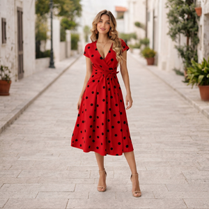 Polka Dot Dress | Elegant, Cheerful Style | Summer Fashion