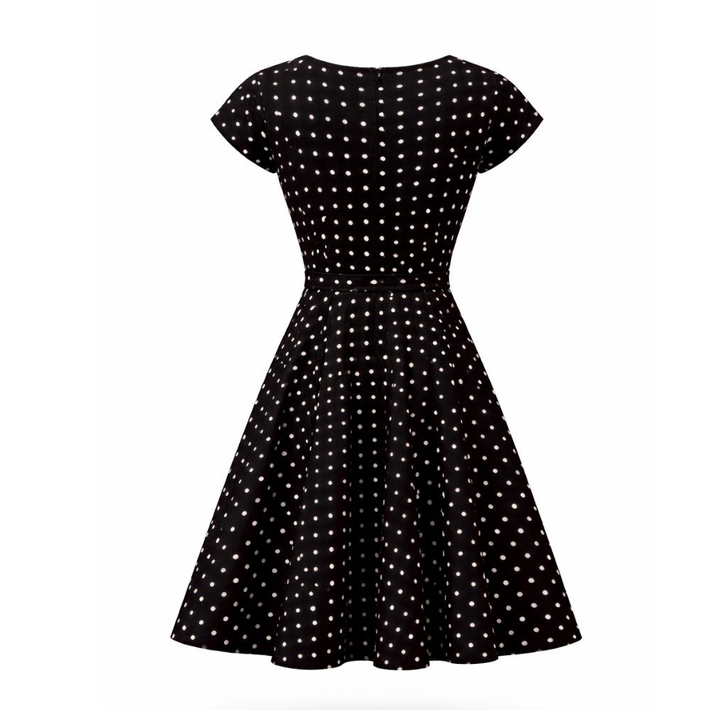 Polka Dot Dress | Flattering Tie Waist | Women's Dress