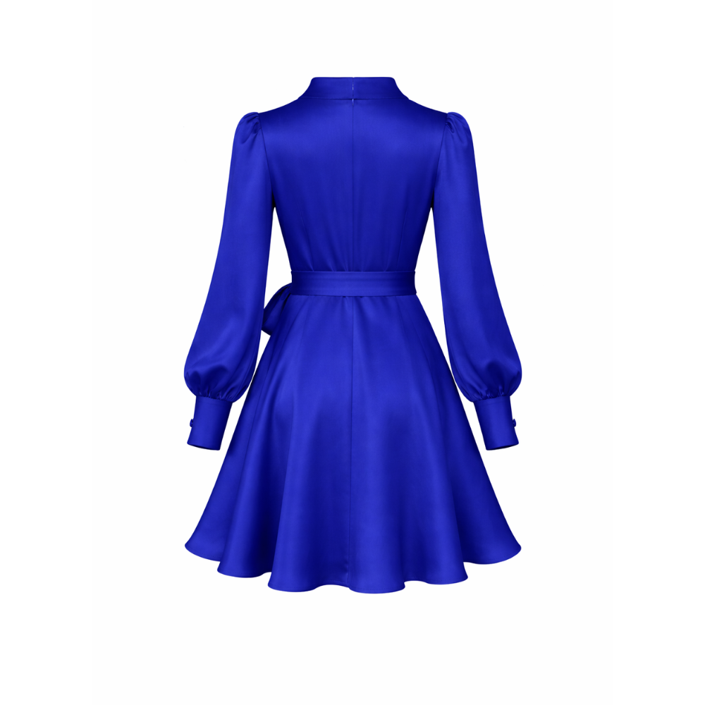 Satin Dress Elegant Women's Dress Regular Fit