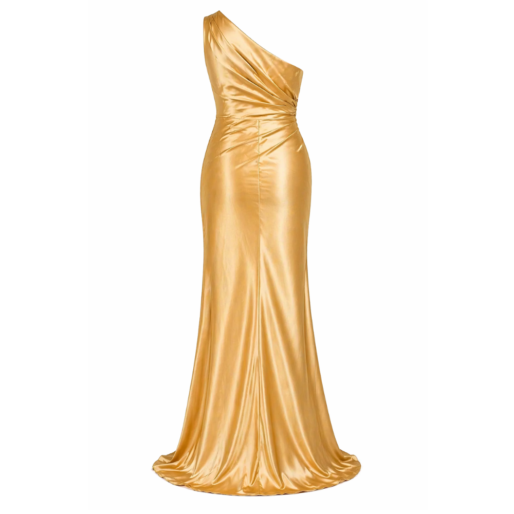 Maxi Dress Women's Evening One-Shoulder Slit