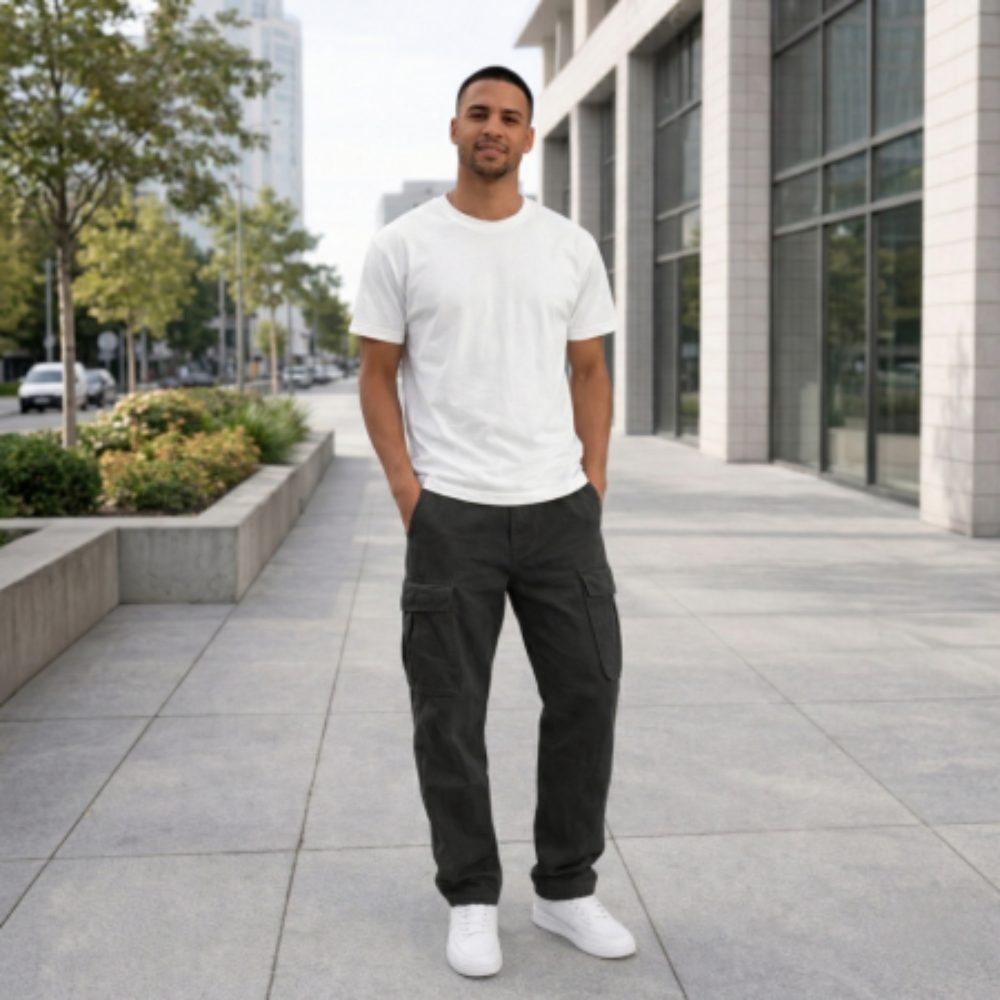 Men's Comfortable Cargo Pants | Everyday Wear | Relaxed Fit, Versatile