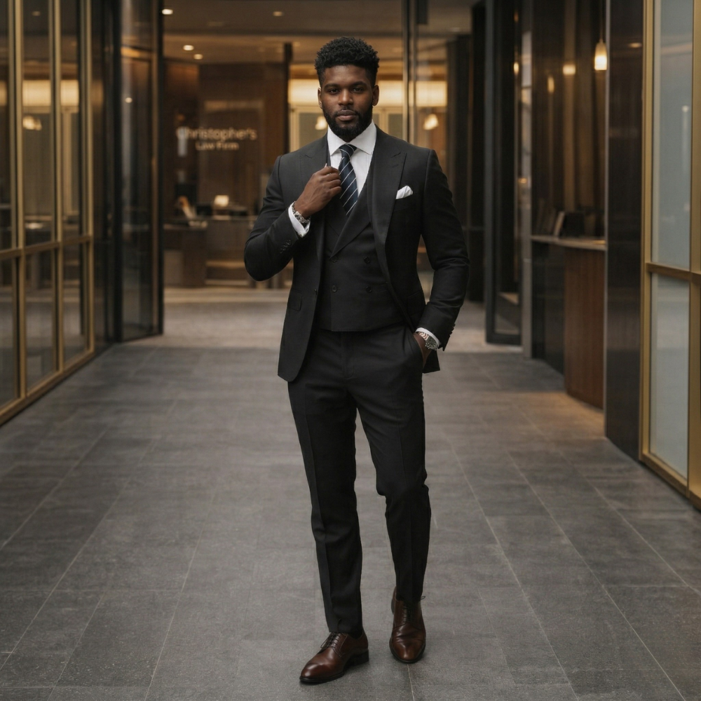 Men's 3-Piece Suit | Jacket, Vest, Trousers | Classic, Stylish, Elegant