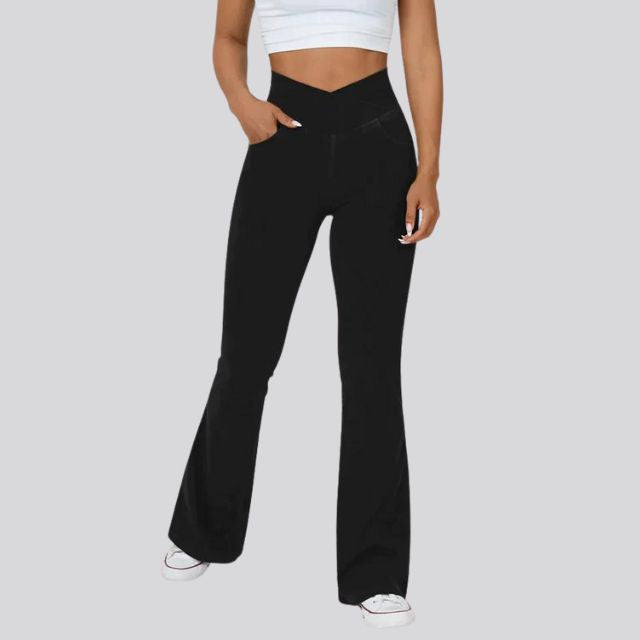 Yoga Leggings | Women, High Waisted, Flare Fit | Sculpting Stretch