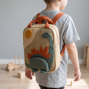 School Backpack | Kids Dinosaur Design, 3D Textured