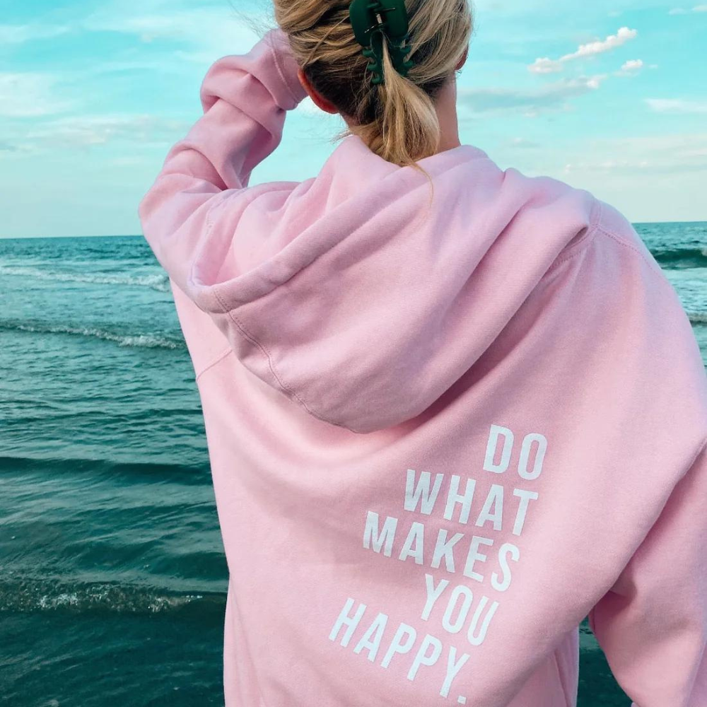 Women's Hoodie | Logo Print, Urban Style | Pastel Rose, Blue, Pink