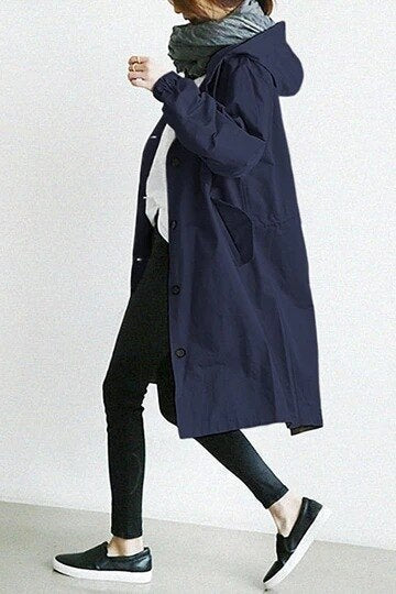 Women's Trench Coat | Long, Lightweight Seasons | 7 Colors