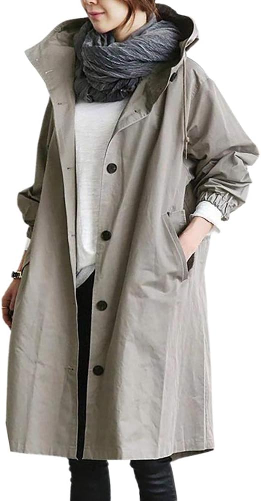 Women's Trench Coat | Long, Lightweight Seasons | 7 Colors