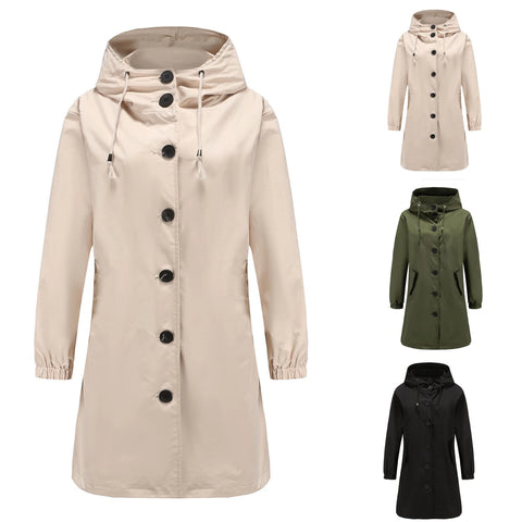 Women's Trench Coat | Long, Lightweight Seasons | 7 Colors