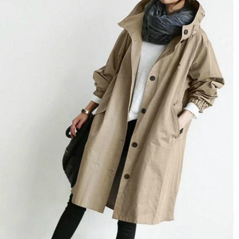 Women's Trench Coat | Long, Lightweight Seasons | 7 Colors