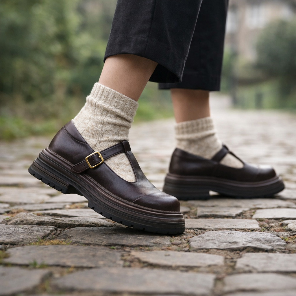 Women's Mary Jane shoes orthopedic support vintage style