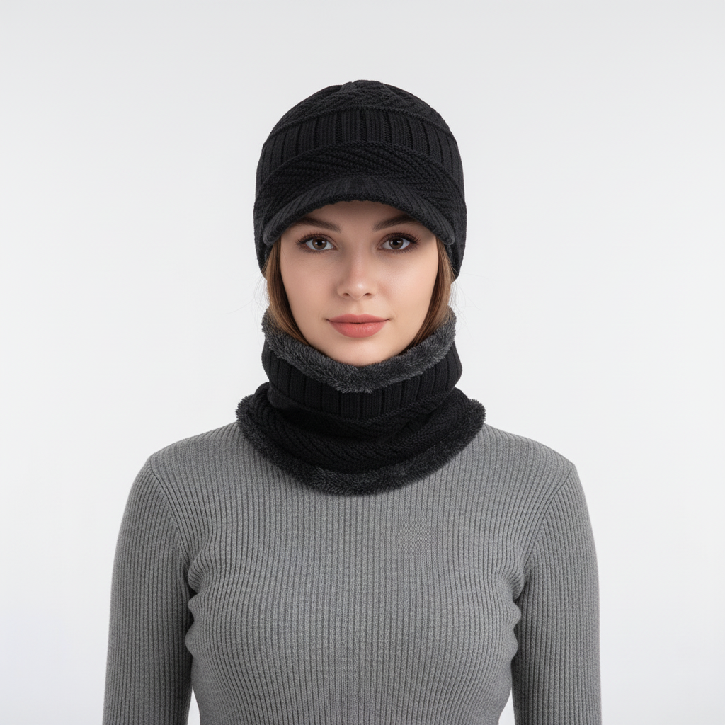 Winter face mask beanie hat unisex warm skull cap with full face coverage