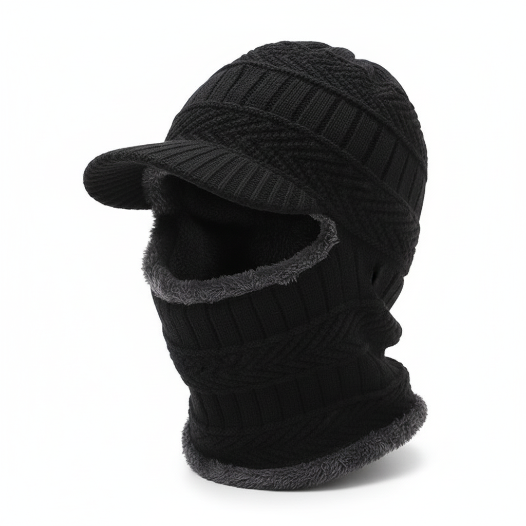 Winter face mask beanie hat unisex warm skull cap with full face coverage