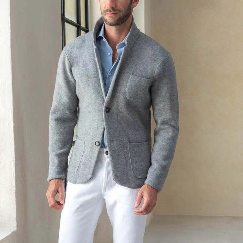 Men's Cardigan | Modern Knit, Casual | Blue, Navy, Grey