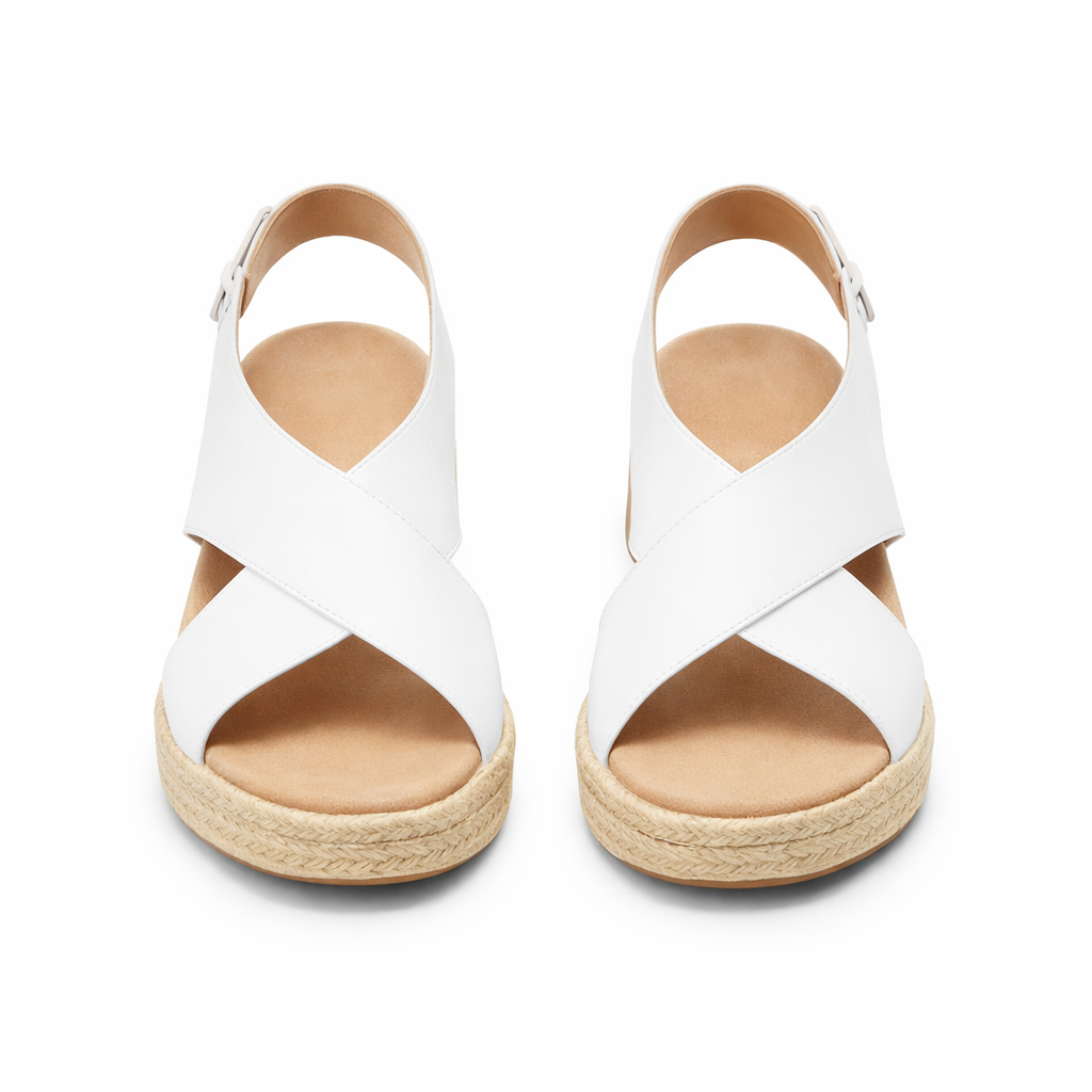 Women's Espadrilles Wedge Sandals | Cross Straps | Slingback