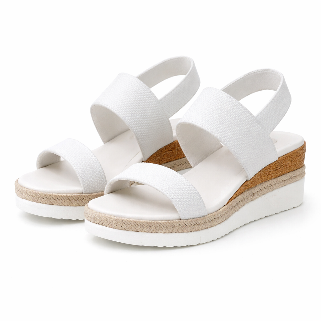 Women's Wedge Sandals | Espadrille, Platform Style | Elastic Strap