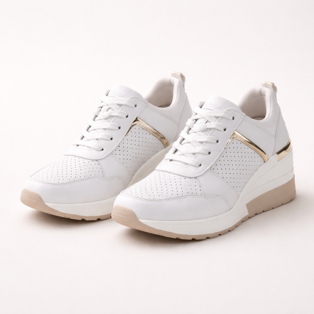 Women's Wedge Sneakers | Comfortable, Stylish | Perforated