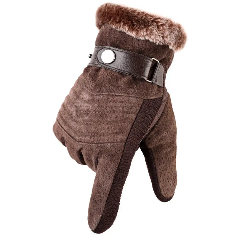 Men's Winter Gloves | Fur Lined, Thermal Insulation | Touchscreen Compatible