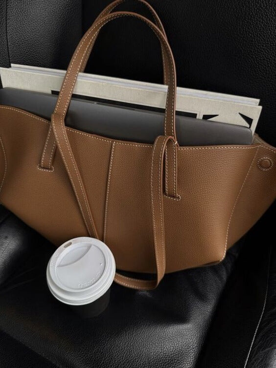 Women's Tote Bag | Vintage Leather Shoulder Bag, Spacious