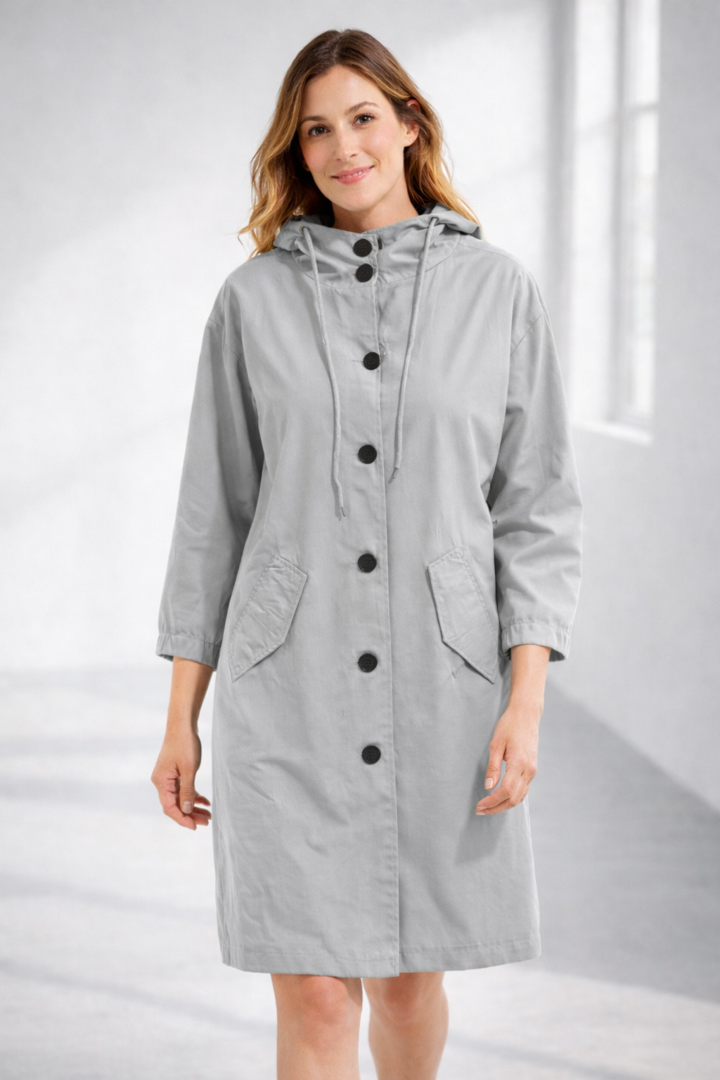 Women's Rain Jacket | Mid-Length, Hood | 9 Colors
