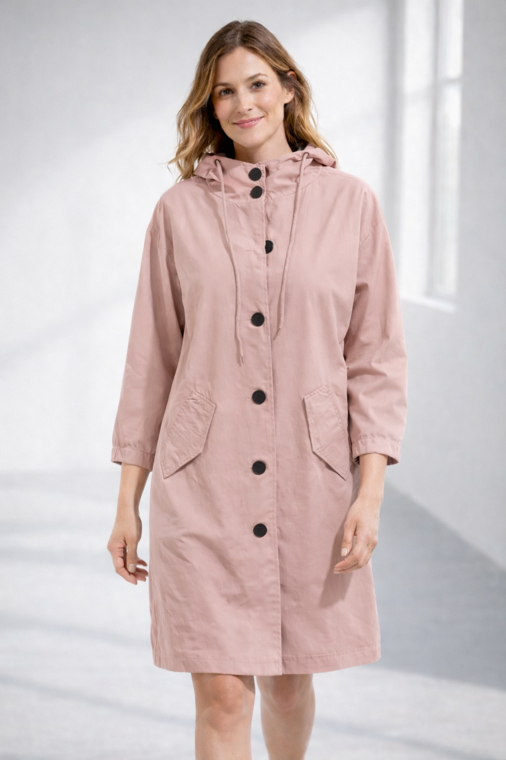 Women's Rain Jacket | Mid-Length, Hood | 9 Colors