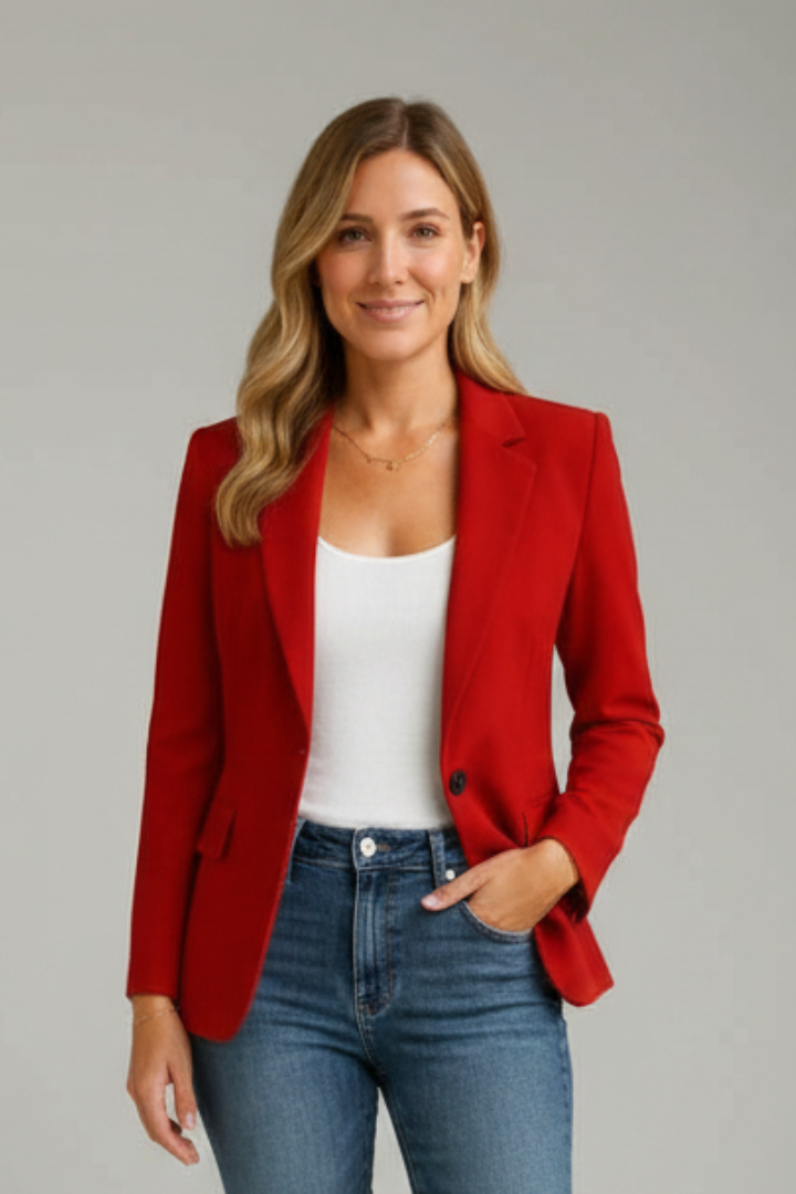 Women's Blazer | Notched Lapel, Single Button