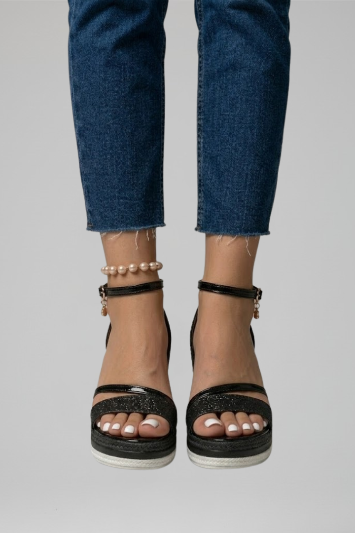 Women orthopedic sandals contoured cushioned footbed slip-on open toe