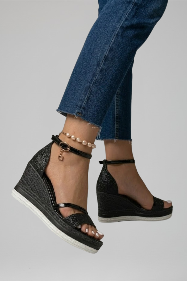 Women orthopedic sandals contoured cushioned footbed slip-on open toe