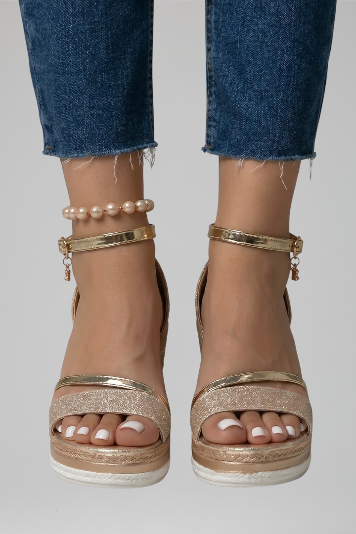 Women orthopedic sandals contoured cushioned footbed slip-on open toe