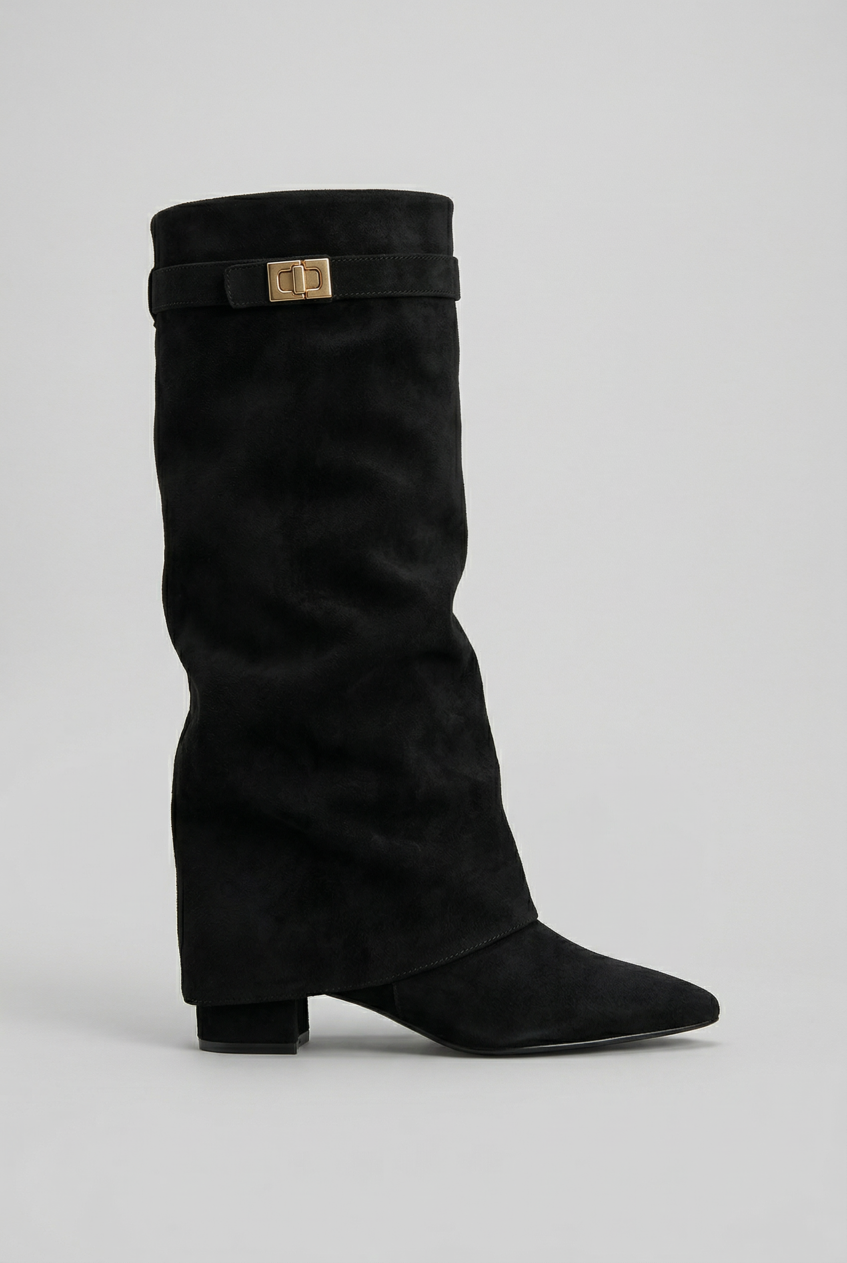 Women's Boots | Block Heel, Zip Closure | Suede and Leather