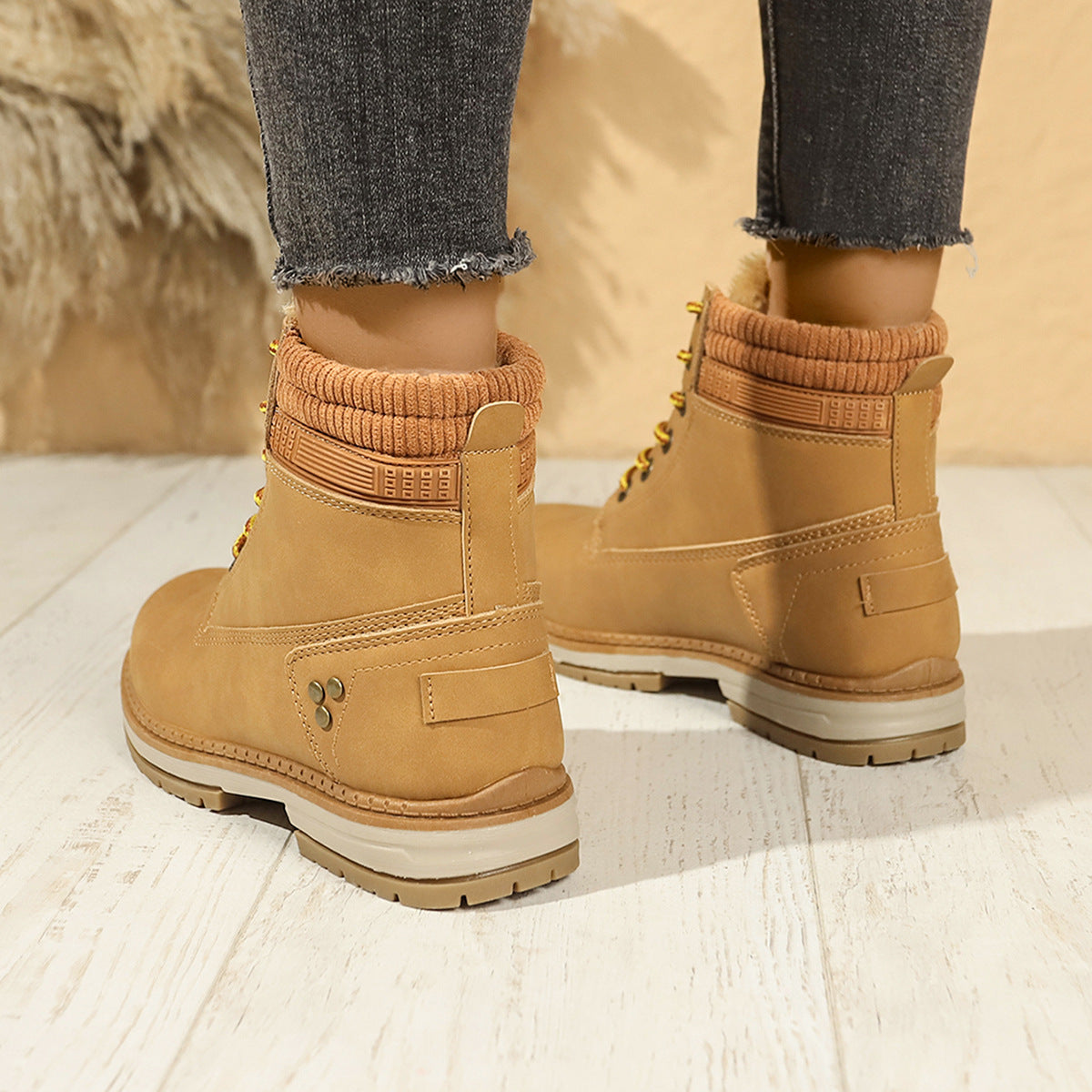 Womens Winter Ankle Boots | Waterproof Fur Lined Arch Support