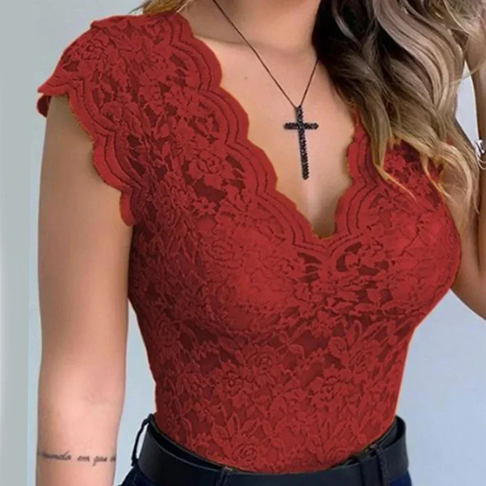 Sleeveless Blouse | Slim fit dressy top | Elegant, lightweight fabric