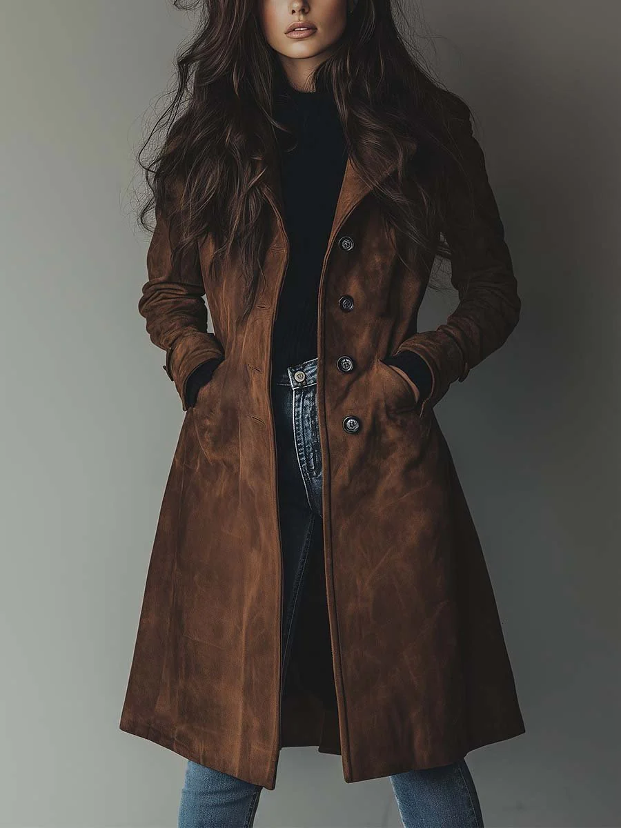 Women Trench Coat Vintage