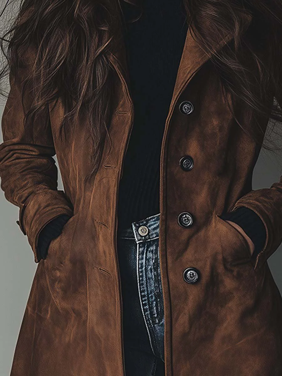 Women Trench Coat Vintage