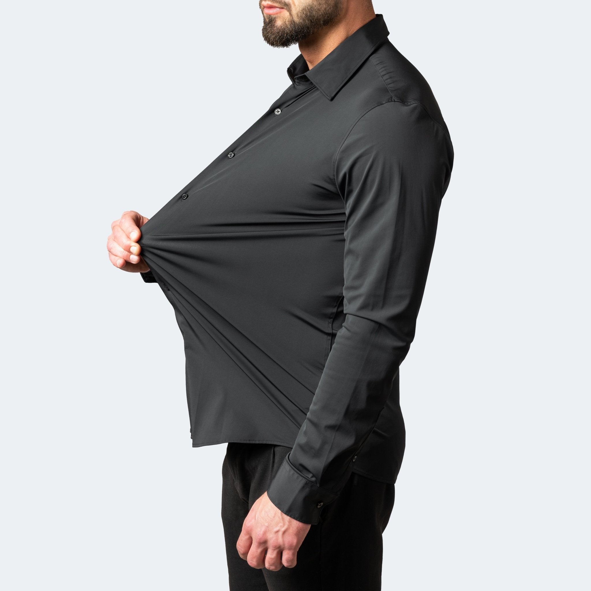 Men's Button-Up Shirt | White, Stretch & Iron-Free
