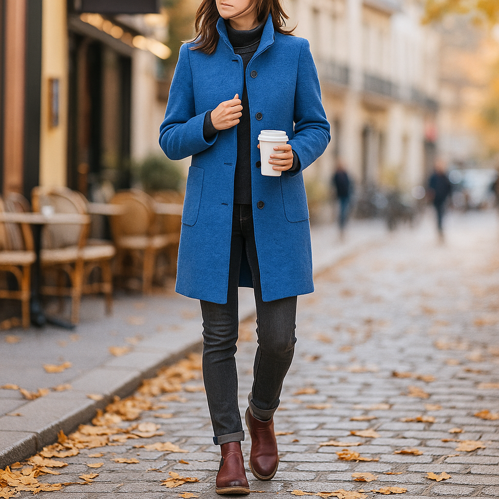 Vivano - Elegant Women’s Tailored Long Winter Coat