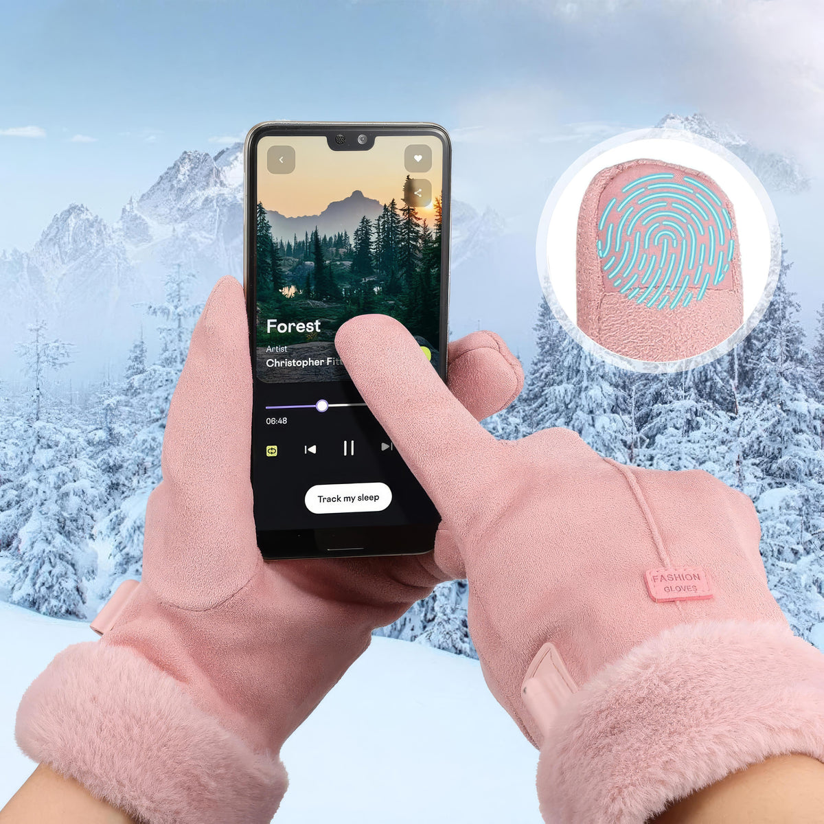 Heated Gloves | Women's Winter Wear, 3 Heat Settings | Touchscreen Compatible