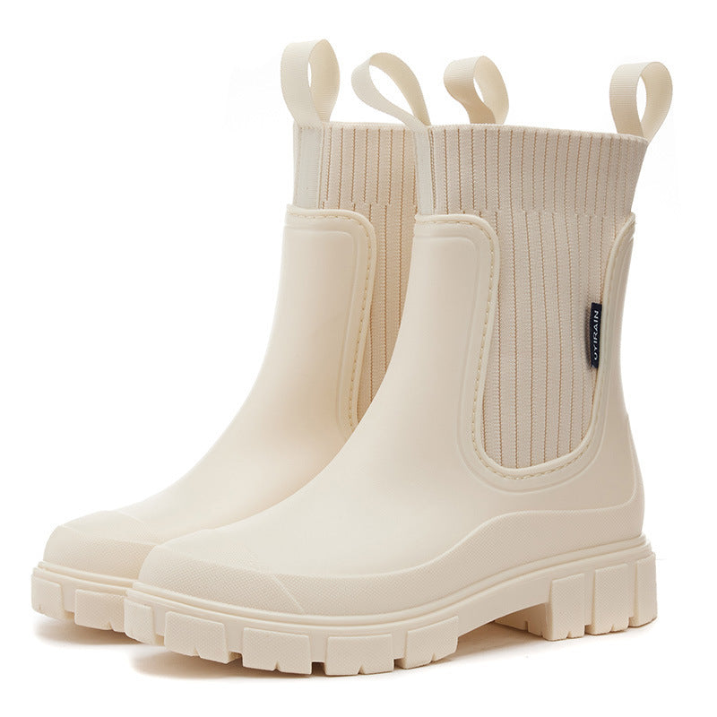 Women waterproof wellies anti-slip rain boots in multiple colours