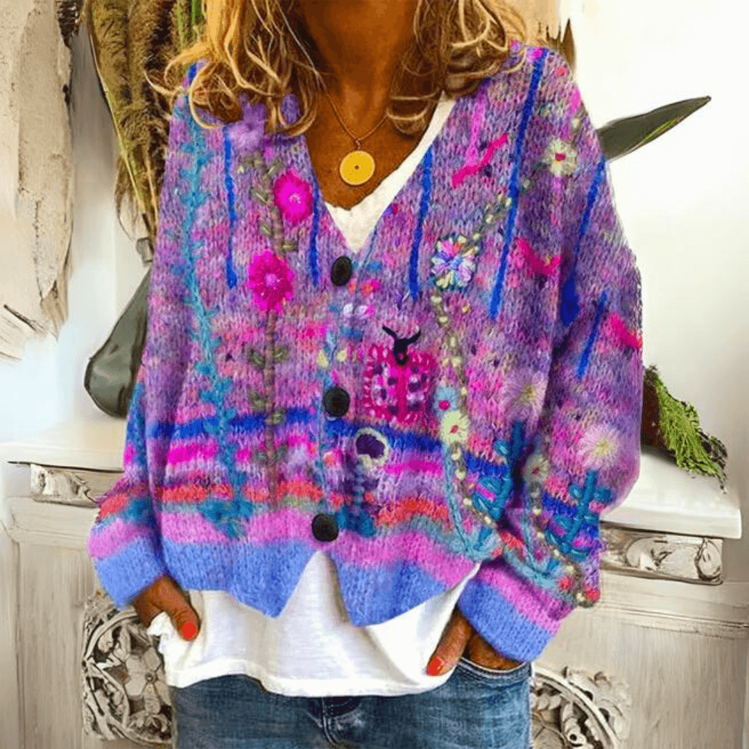 Women knit cardigan open front relaxed fit lightweight layering