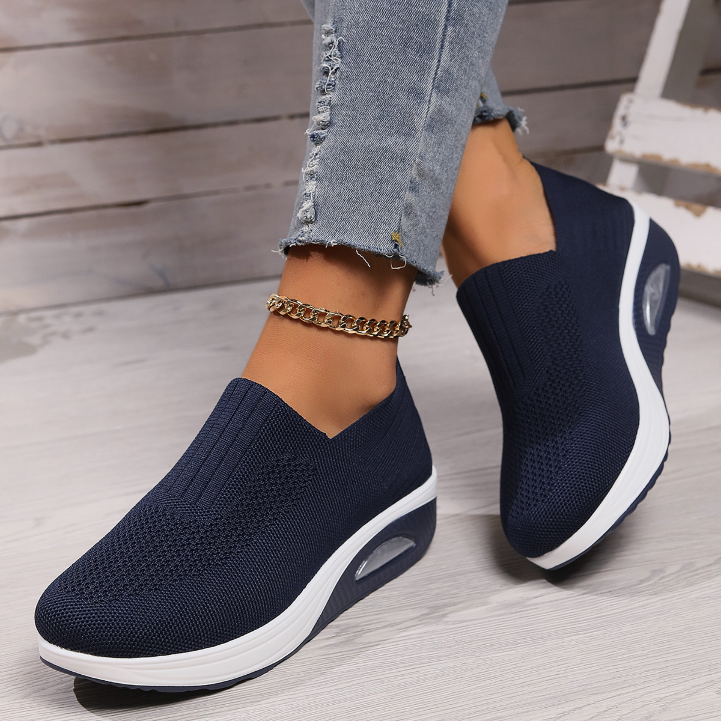 Slip-On Shoes | Orthopedic Breathable Wedge | Lightweight Comfort